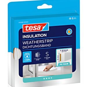 tesa INSULATION Ruban de calfeutrage, profil en I, blanc
