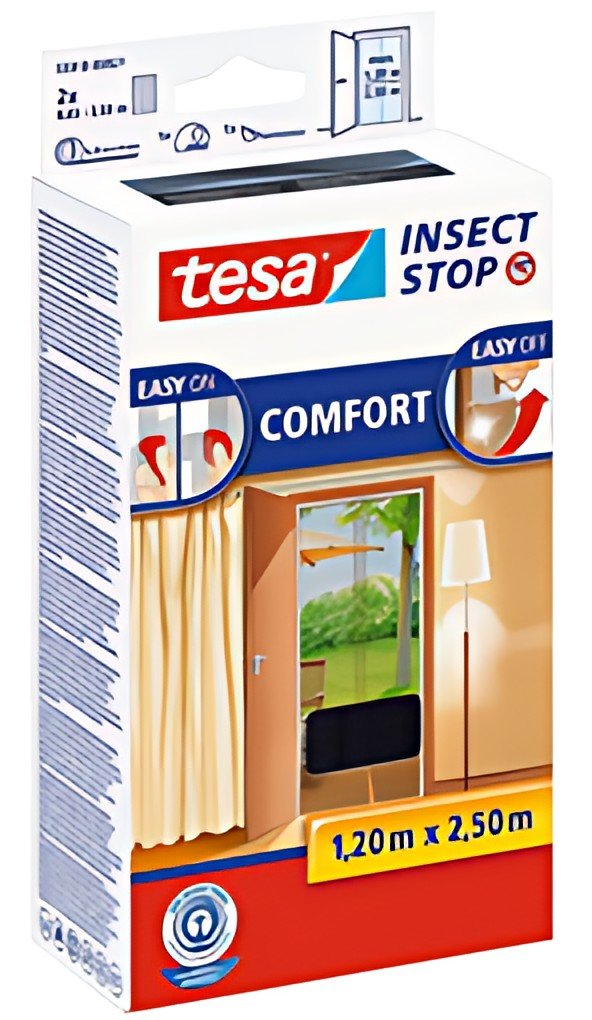 tesa Moustiquaire COMFORT portes, 2x (0,65 m x 2,50 m)