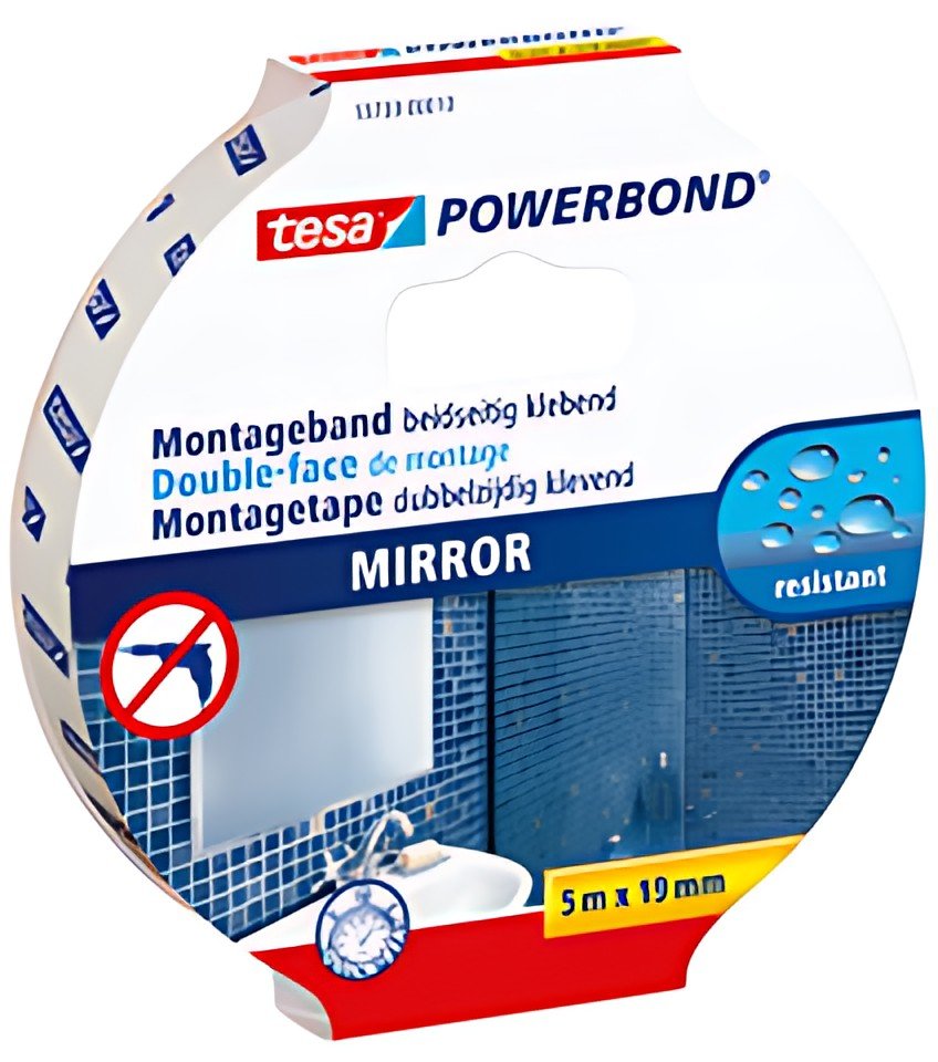 tesa Adhésif double face de montage Powerbond pour miroir