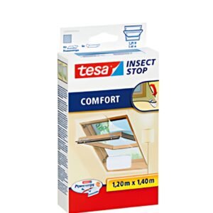 tesa Moustiquaire COMFORT pour fenêtre de toit, 1,20 x 1,40m