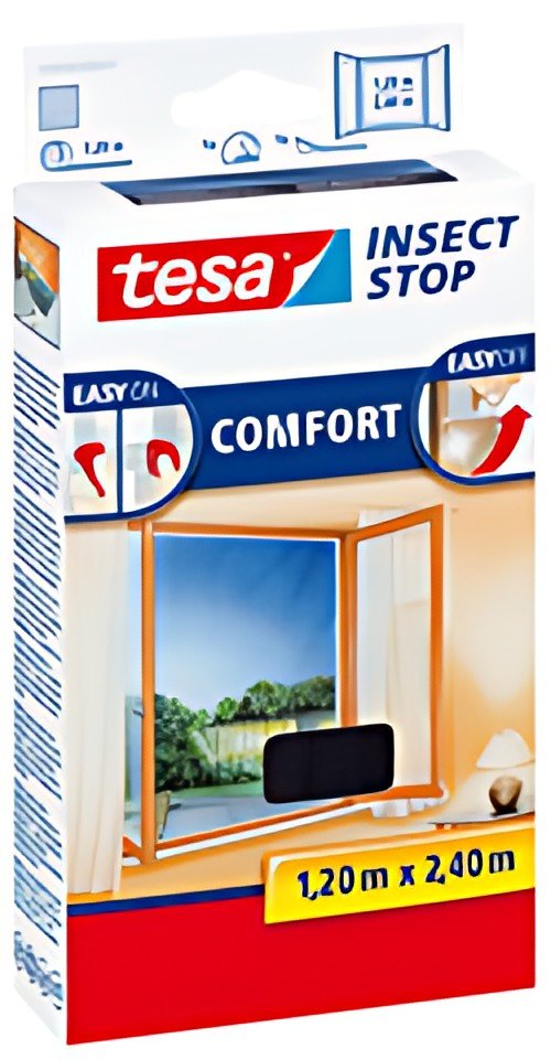 tesa Moustiquaire COMFORT pour les fenêtres, blanc
