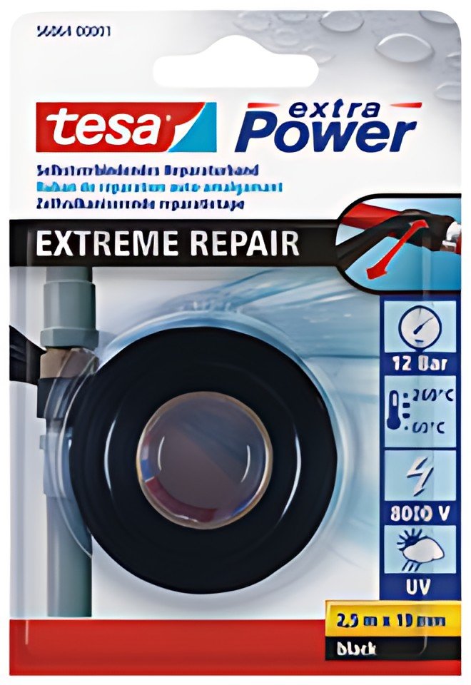 tesa Ruban de réparation "Extreme Repair Tape", 19 mm x 2,5m