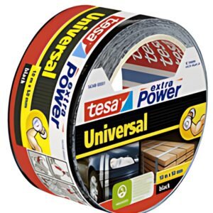 tesa Ruban adhésif universel extra power, 50 mm x 50 m, noir