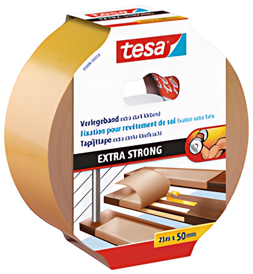 tesa Adhésif extra fort pour revêtement de sol, 50 mm x 10 m