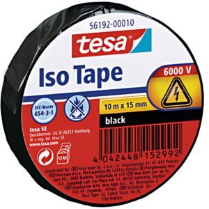 tesa Ruban isolant ISO TAPE, 15 mm x 10 m, noir