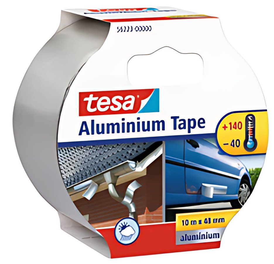 tesa Ruban isolant en aluminium, 10 m x 50 mm