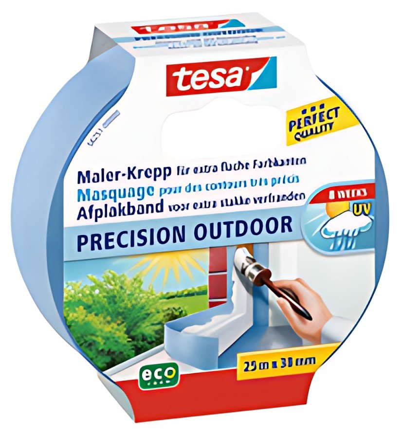 tesa Ruban de masquage crêpé pour peintre Precision outdoor