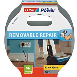 tesa Ruban adhésif toilé extra Power REMOVABLE REPAIR, gris