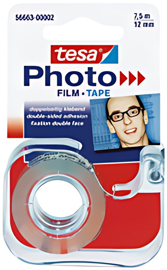 tesa Photo Dévidoir de colle pour photo, film 12 mm x 7,5 m