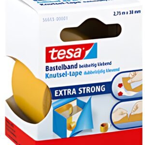 tesa Ruban adhésif de bricolage double face, 38 mm x 2,75 m