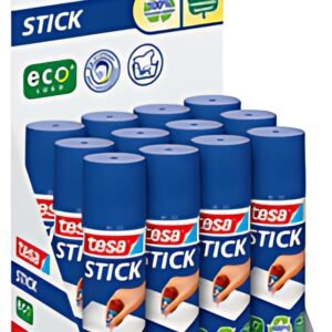 tesa ecoLogo Stick Bâton de colle, 20 g, présentoir comptoir