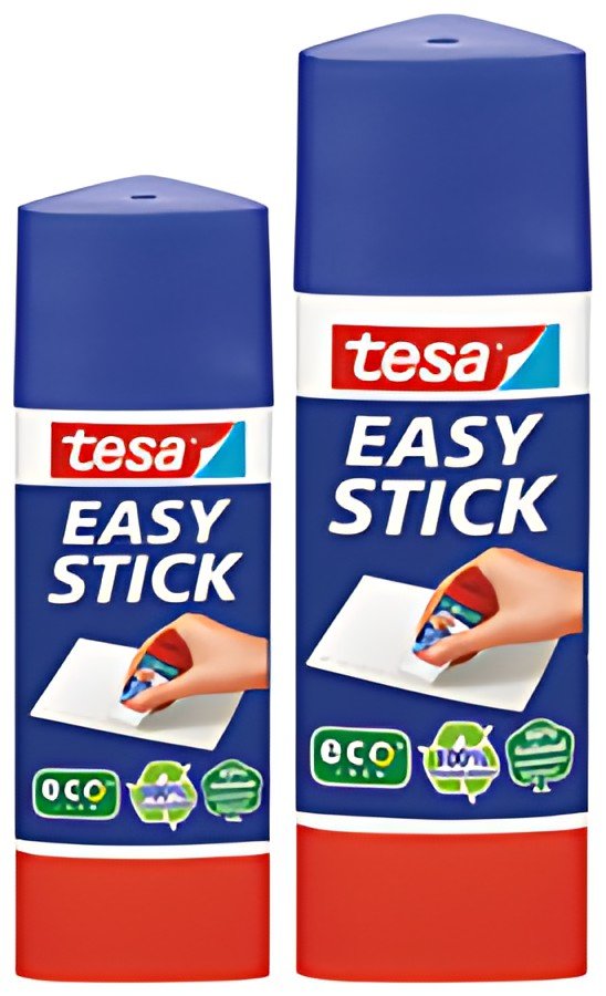 tesa ecoLogo Easy Stick Bâton de colle, sans solvant, 25 g