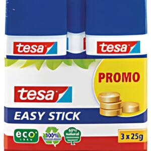 Tesa ecoLogo Bâton de colle Easy Stick, pack promo 3x 25 g