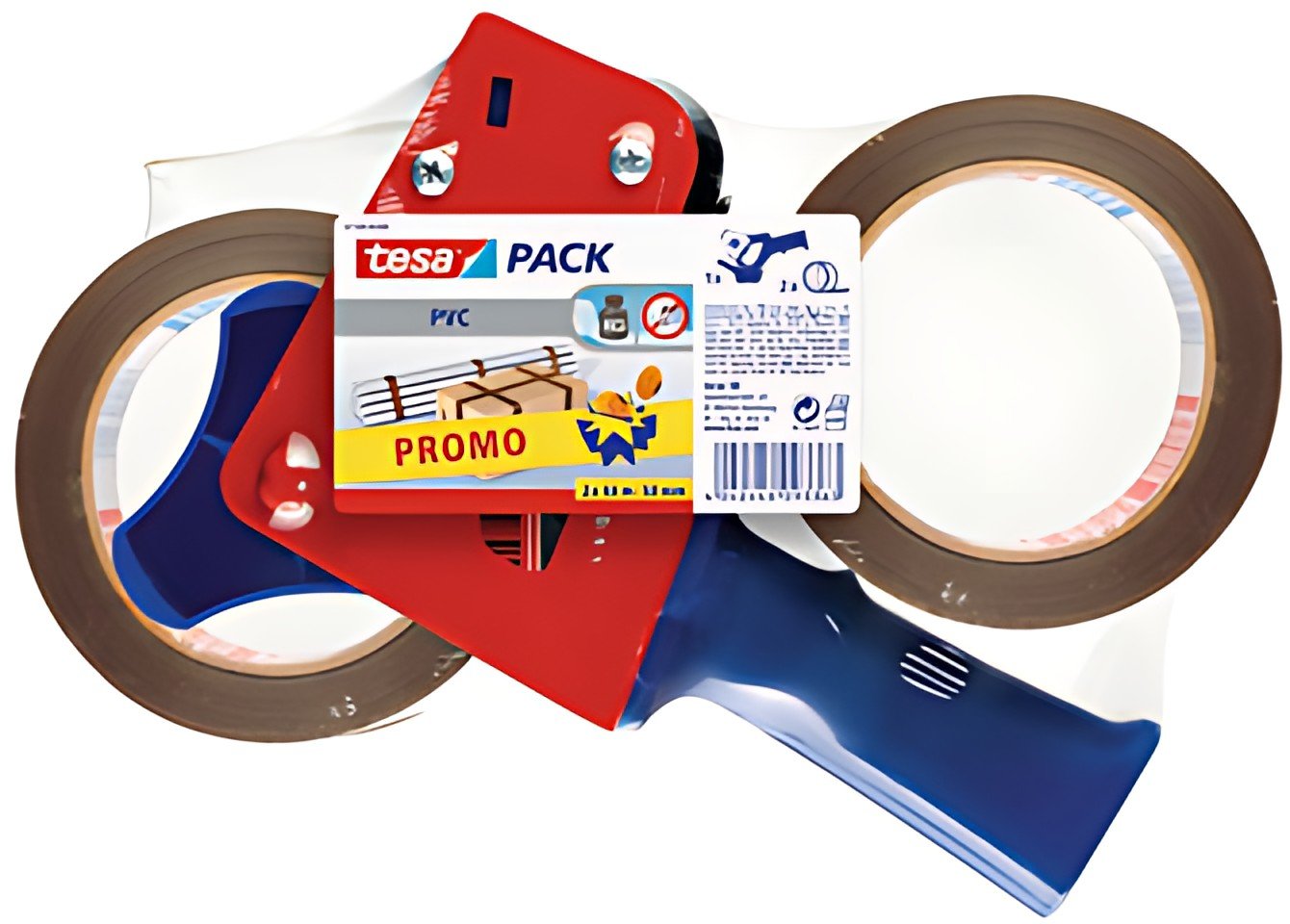 tesapack Kit économique dévidoir & ruban adhésif d'emballage