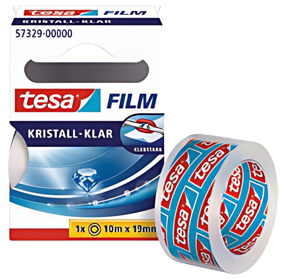 tesa Film Ruban adhésif, 19 mm x 33 m, transparent