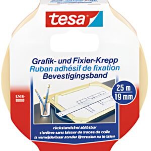 tesa Ruban adhésif de masquage, 19 mm x 25 m
