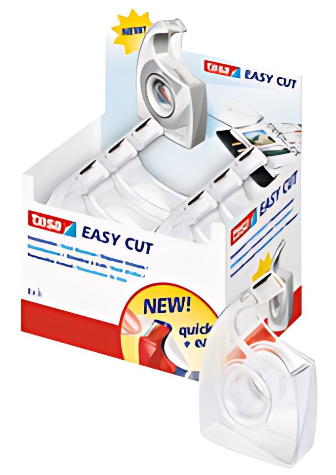 tesa Dévidoir à main Easy Cut, vide, présentoir, transparent