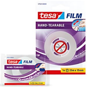 tesa Film Ruban adhésif, déchirable à main, transparent