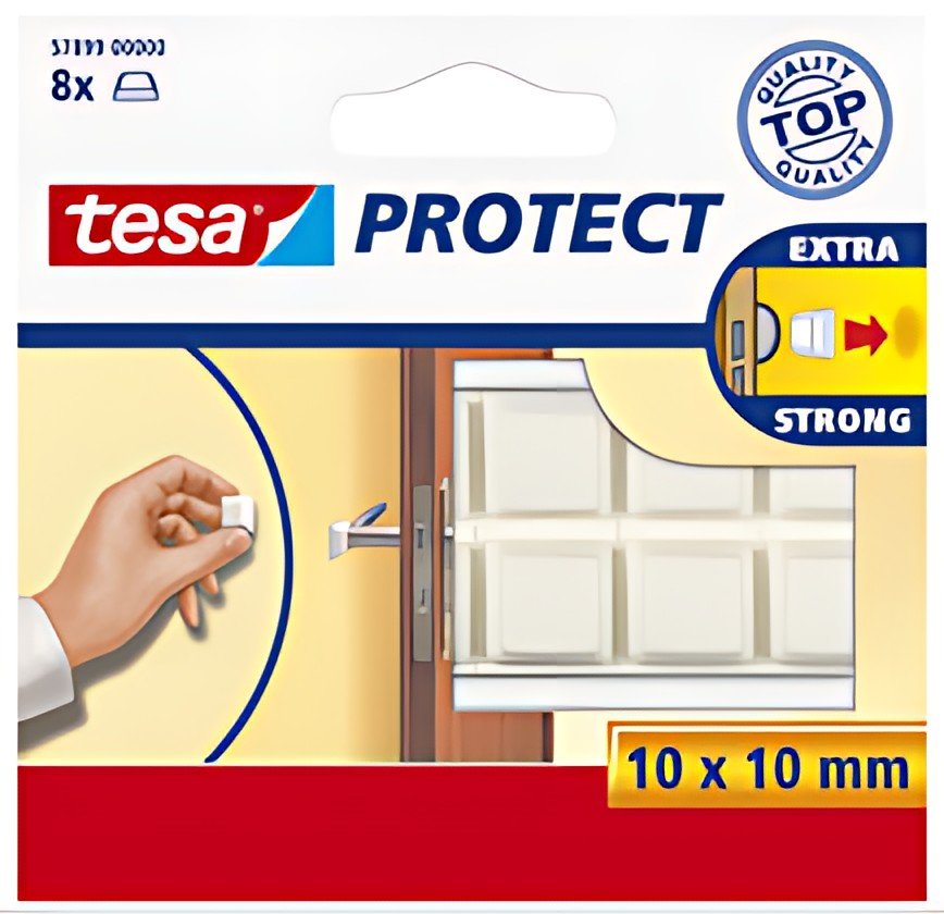 tesa Protect Pastilles anti-glisse et de protection, carré