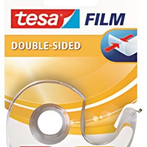 tesa Film Ruban adhésif double face,12 mm x 7,5 m + dévidoir