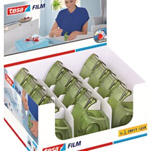 tesa ecoLogo Easy Cut Dévidoir à main, présentoir, vert