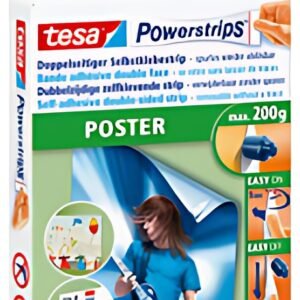 tesa Powerstrips POSTER, maintien maximal 0,2 kg