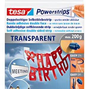tesa Powerstrips DECO, fixation: maxi 0,2 kg, transparent