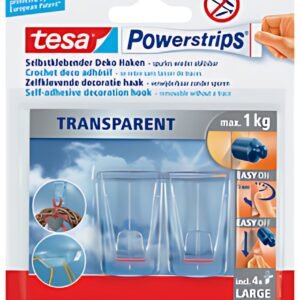 tesa Powerstrips CROCHET DECO adhésif XL, pour max. 1 kg