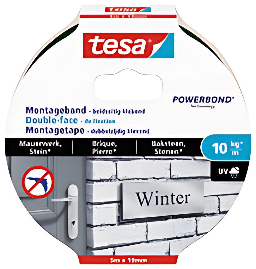 tesa Powerbond Adhésif double face de montage pour brique