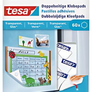 tesa Pastilles adhésives, adhésion des 2 faces, transparent
