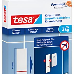 tesa Powerstrips Languettes adhésives pr carrelage et métal
