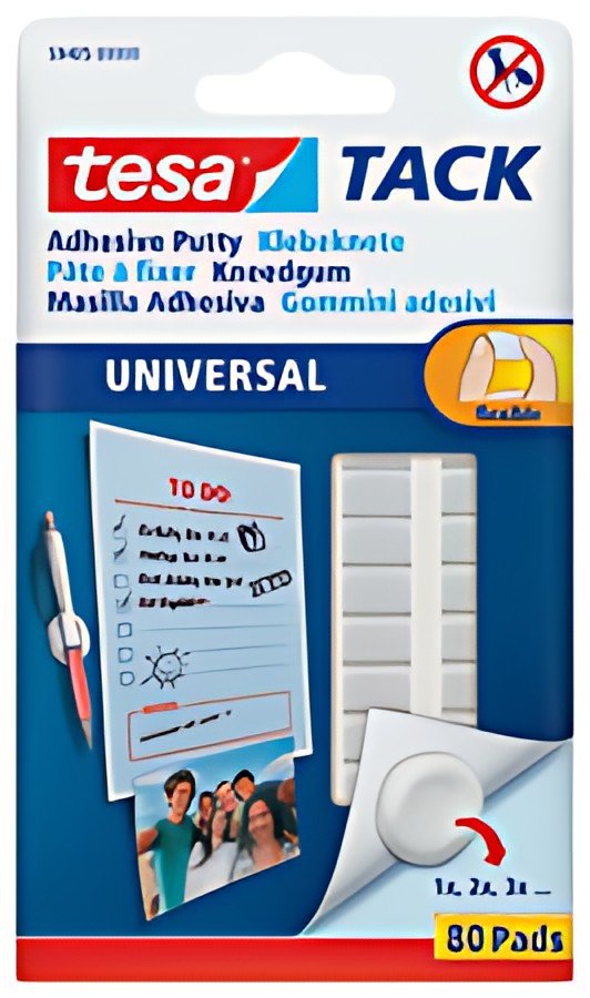 tesa TACK Pâte à fixer UNIVERSAL, amovible, blanc