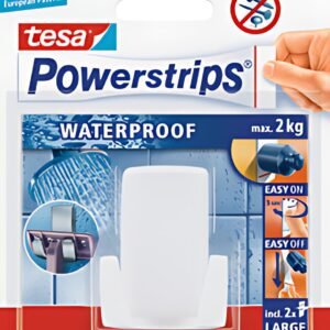 tesa Support pour rasoirs Powerstrips "WAVE", en plastique