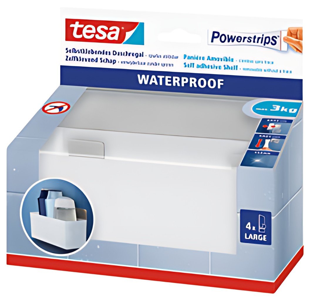 tesa Powerstrips Corbeille de rangement WATERPROOF Zoom