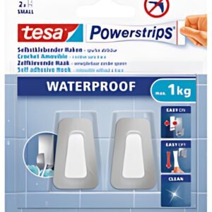 tesa Powerstrips Crochet WATERPROOF Small, métal/plastique