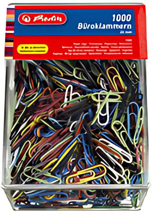 herlitz Trombones, en métal, revêtus de plastique, 26 mm