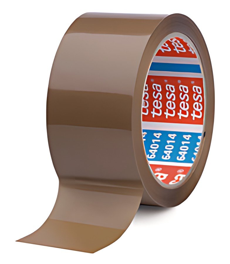 tesa Ruban adhésif d'emballage 64014, 50 mm x 66 m, marron
