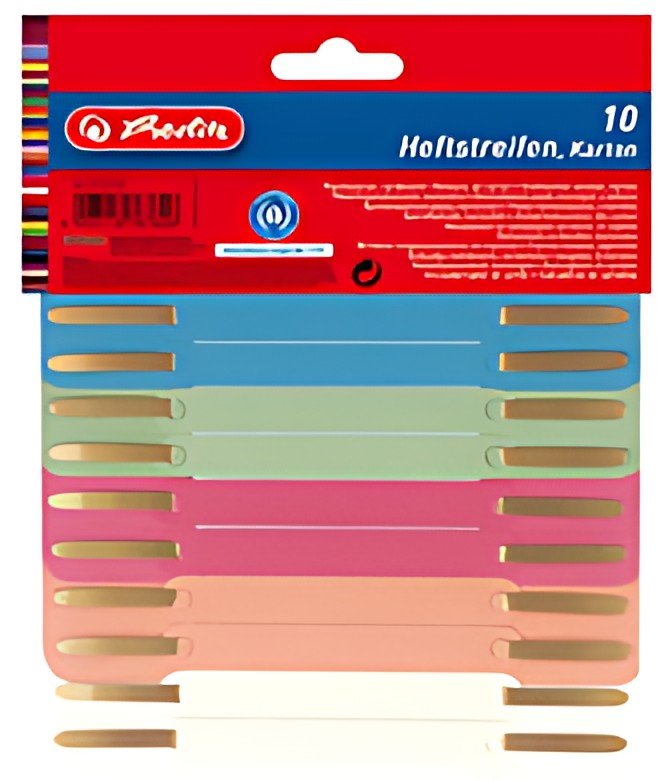 herlitz Relieur à lamelle, carton recyclé, assorti