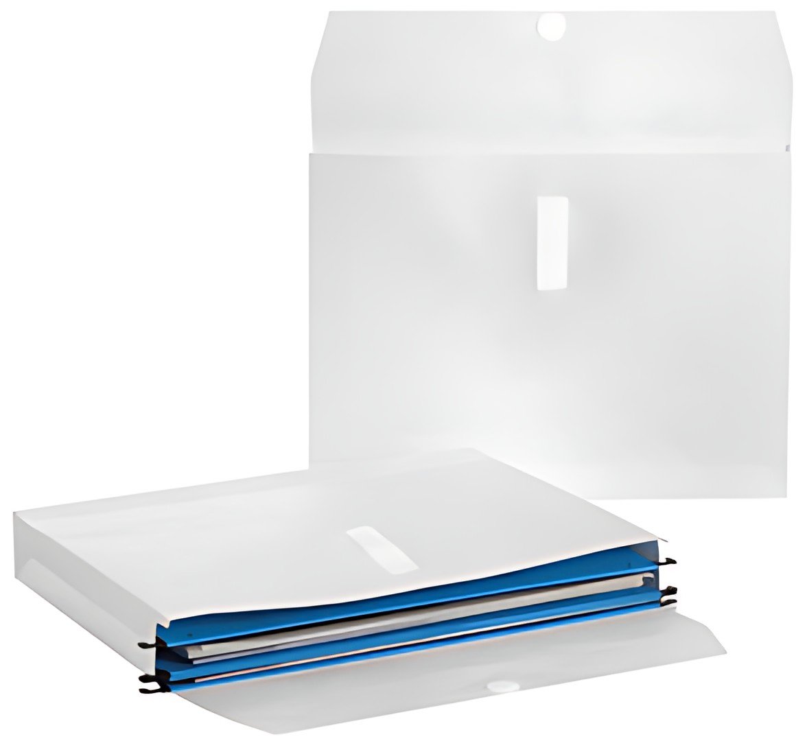 Tyvek Pochette d'archivage pour dossiers suspendus, blanc