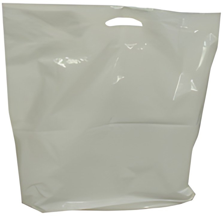 HAPPEL Sac cabas en LDPE, (L)550 x (P)50 x (H)600 mm, blanc