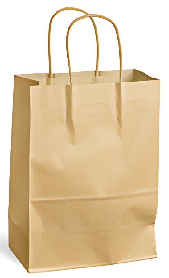 MAILmedia Sac en papier avec cordelette, 15,7 litres, marron