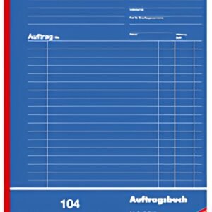 Carnet de formulaires Herlitz "Ordre 104", DIN A4, 2 x 40 feuilles
