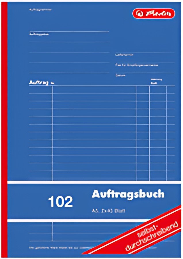 Carnet de formulaires Herlitz "Ordre 102", DIN A5, 2 x 40 feuilles