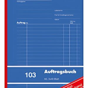 Carnet de formulaires Herlitz "Ordre 103", DIN A5, 3 x 40 feuilles