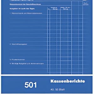 herlitz Formularbuch "Kassenbericht 501" DIN A5, 50 Blatt