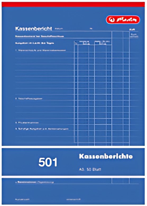 herlitz Formularbuch "Kassenbericht 501" DIN A5, 50 Blatt