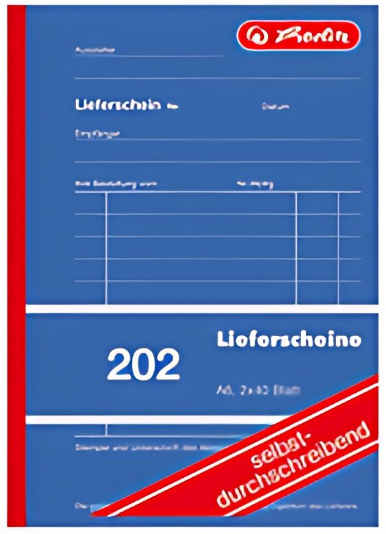 Carnet de formulaires Herlitz "Bon de livraison/réception 204", DIN A5