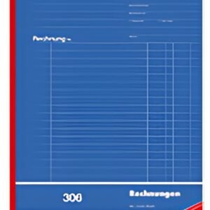 Carnet de formulaires Herlitz "Facture 303", DIN A6, 2 x 40 feuilles