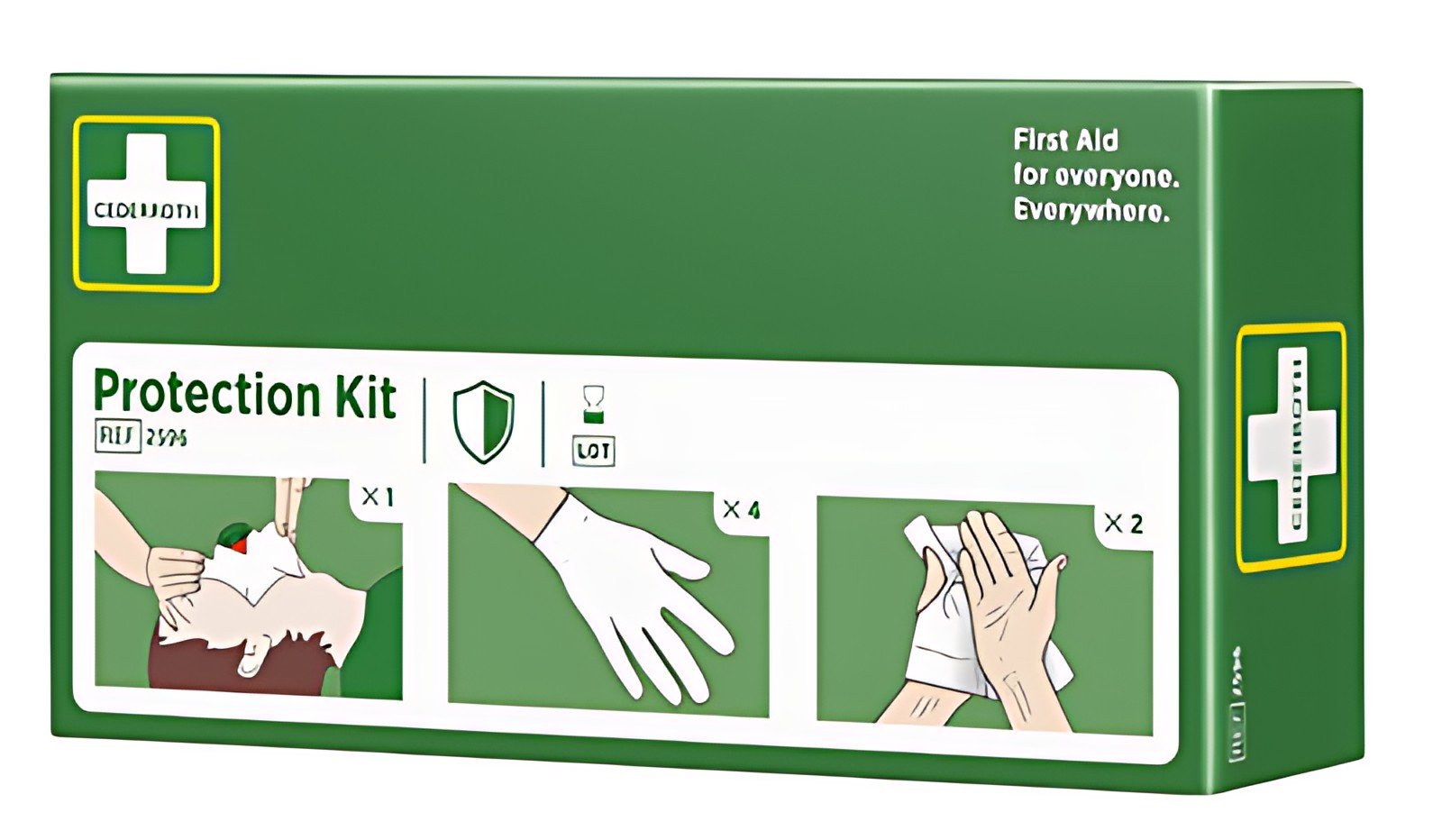 CEDERROTH Kit de protection premiers secours, 3 pièces