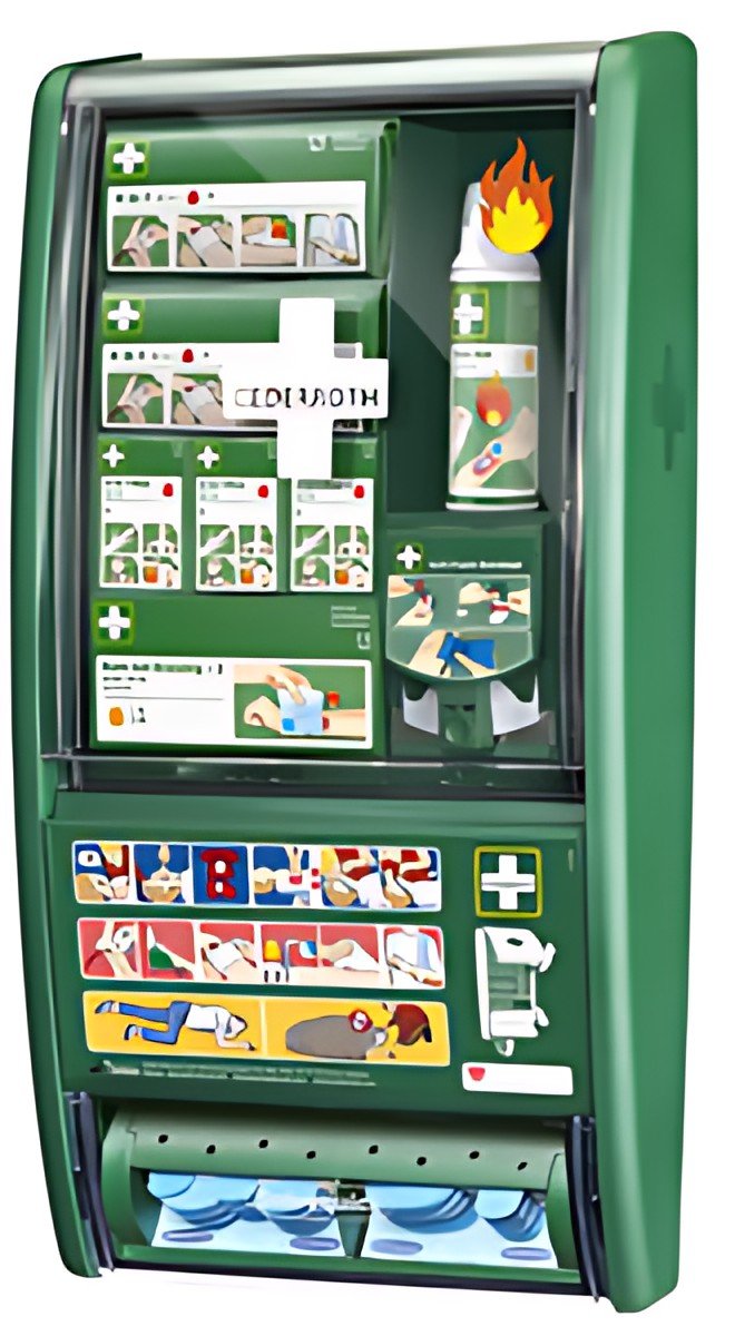 CEDERROTH Station de premiers secours Brûlures, équipé